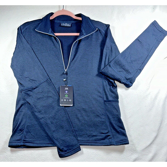Laguna Jackets & Blazers - Fossa Apparel Laguna #2172 Long Sleeve 1/4 ZIP PULLOVER Golf Running Women Med